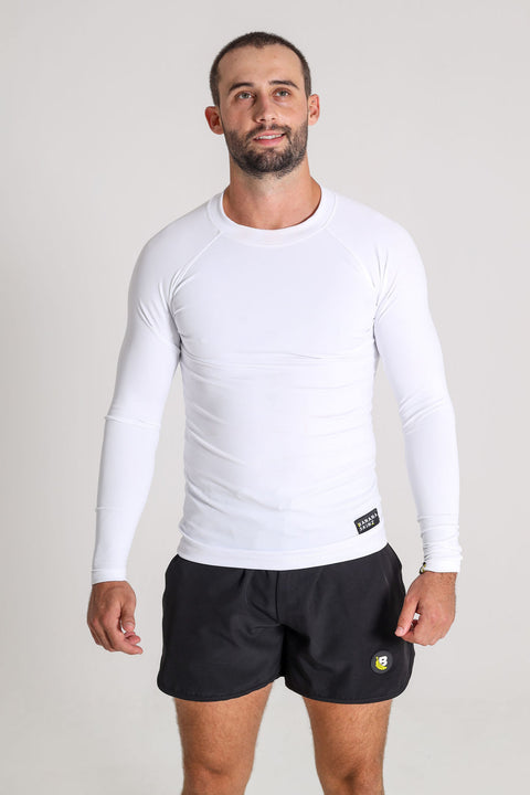 BS Compression L/sleeve - White