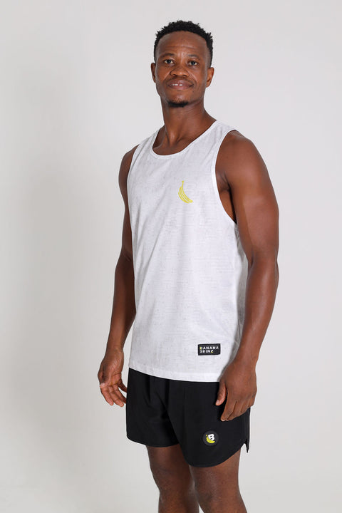 BS Athletic Vests - Acid Wash White