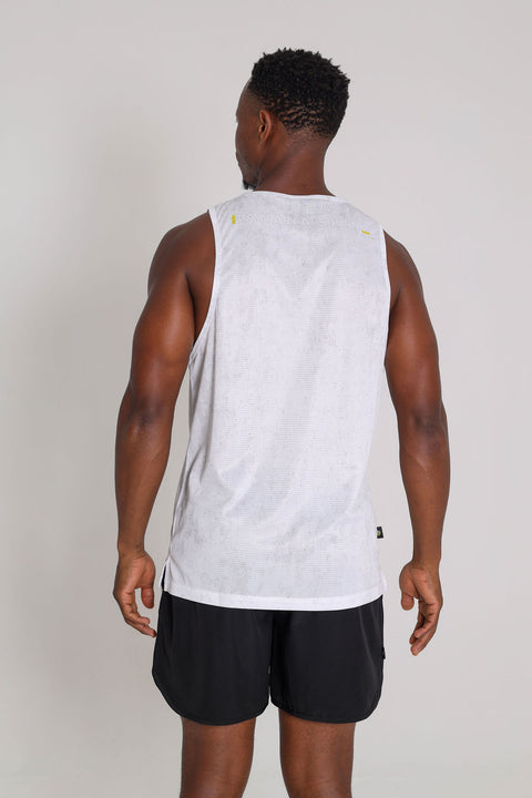 BS Athletic Vests - Acid Wash White