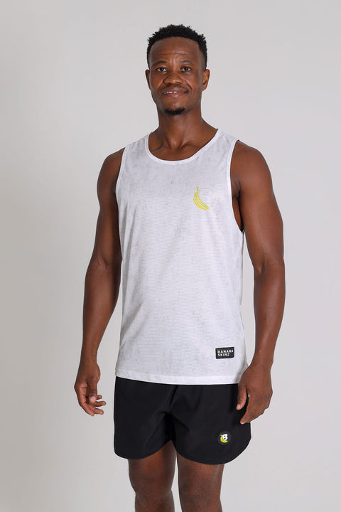 BS Athletic Vests - Acid Wash White