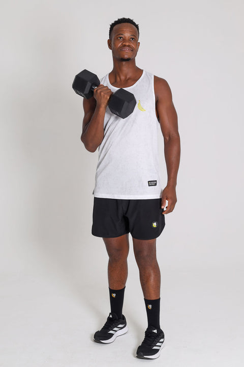 BS Athletic Vests - Acid Wash White