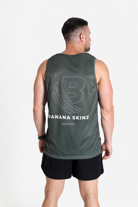 BS Athletic Vests - Athletes Olive