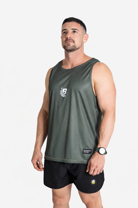 BS Athletic Vests - Athletes Olive