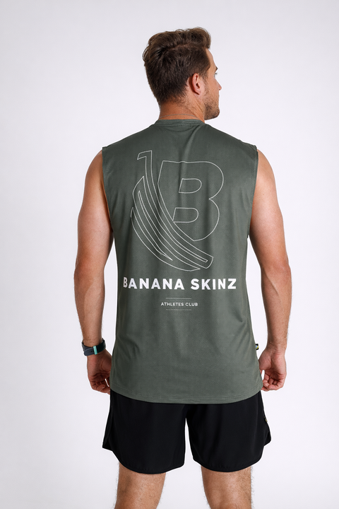 BS Muscle Vests - Athletes Olive