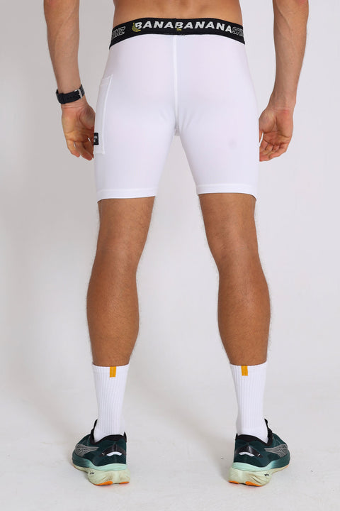 BS Compression S/tights - White