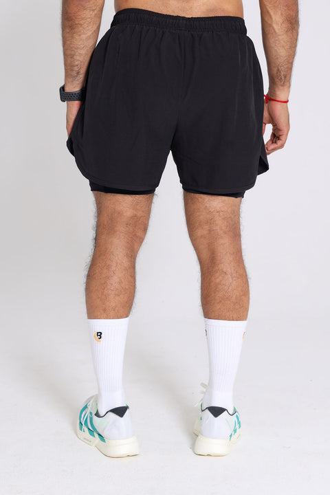 BS Shorts W/tights - Black / Black