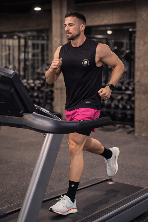 BS Shorts W/tights - Hot Pink / Black