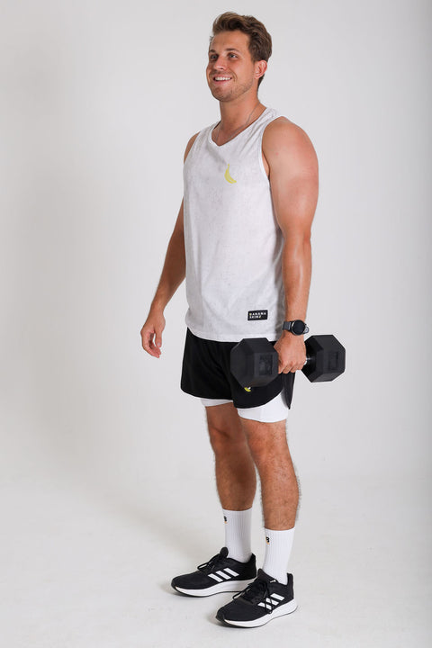 BS Shorts W/tights - Black / White