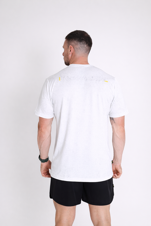 BS Training Tee - Acid Wash White