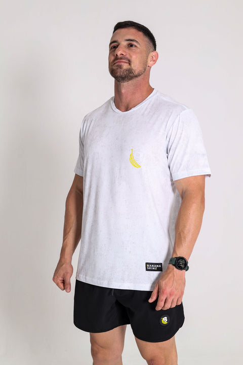 BS Training Tee - Acid Wash White