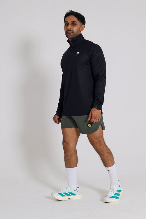 BS 365 1/4 Pullover - Black